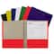 Assorted Colors Two-Pocket Paper Portfolio Folder with Prongs, Set of 48